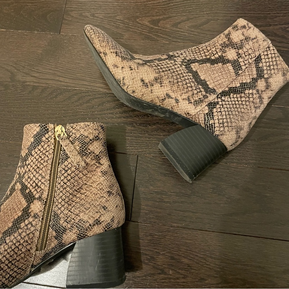 Animal Print Ankle Boots